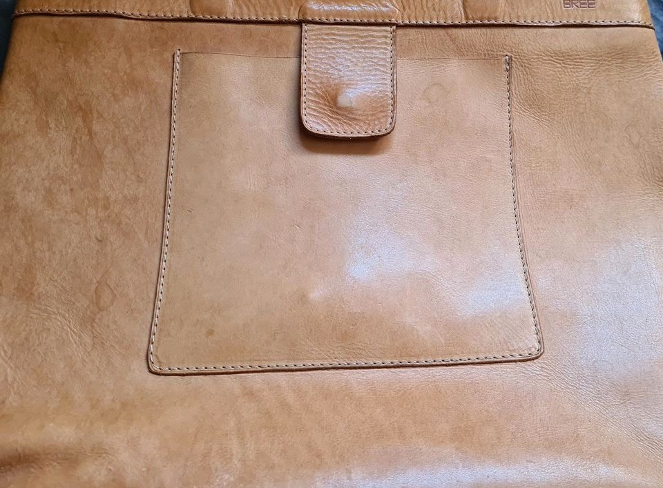 Bree Tasche Schultertasche Vintage Leder beige 80er Retro in Seelze