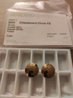 Swarovski chessboard circle flat Back Kristall Gold metallic Wuppertal - Ronsdorf Vorschau