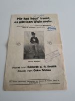 Vintage Selbstverlag Wienerlied Mir hat heut' tramt, es gibt kan Niedersachsen - Wolfsburg Vorschau