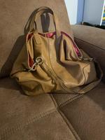 Coach Ledertasche - Beige mit pinkem Innenfutter Schleswig-Holstein - Escheburg Vorschau