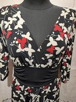 Damenkleid Schwarz rot/beige blumig  Gr.40 von Yessica Hessen - Freigericht Vorschau