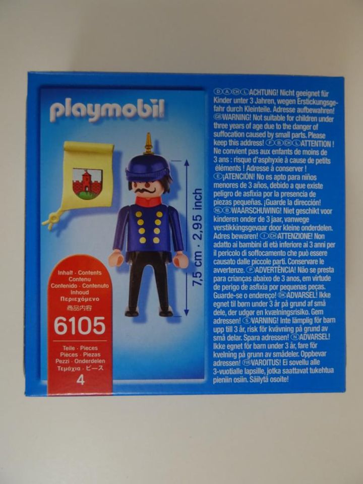 Playmobil Sonderfigur Stadtpolizist mit Pickelhaube neu in Geschendorf
