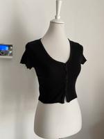 Croptop Gr.36 schwarz knöpfe top Berlin - Mitte Vorschau