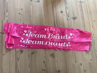 6 Schärpen "Team Braut" in pink für JGA oder Hochzeitsspiele Hessen - Mittenaar Vorschau