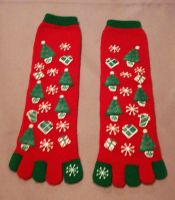 Weihnachts Socken Füßlinge Strümpfe Größe 35-38 Niedersachsen - Leer (Ostfriesland) Vorschau