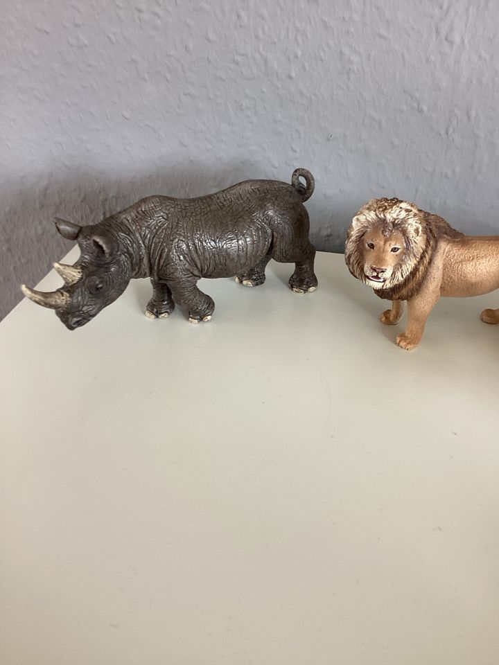 Schleich Tiere Löwe Nashorn Panda je 5€ in Lippstadt