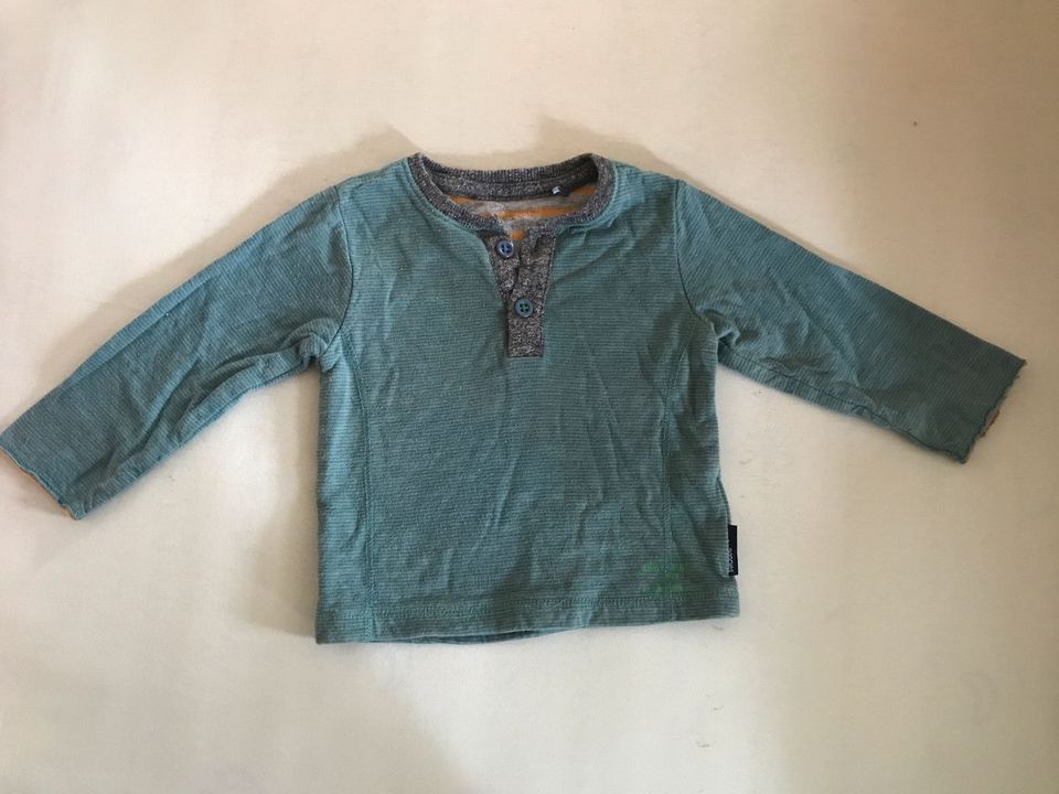 Baby langarm Shirt grün weich Oberteil 62 in Burgheim