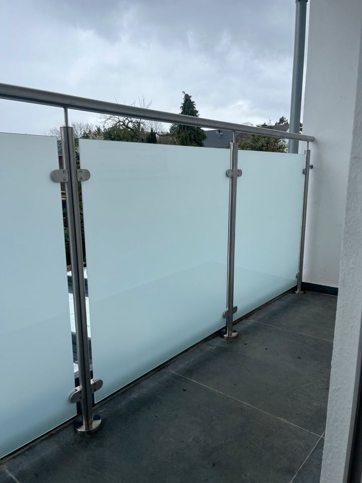 Handlauf Edelstahl Glas Balkon in Meerbusch