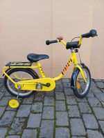 Kinderfahrrad Puky 16 Zoll Gelb mit Stützrädern Thüringen - Thalbürgel Vorschau