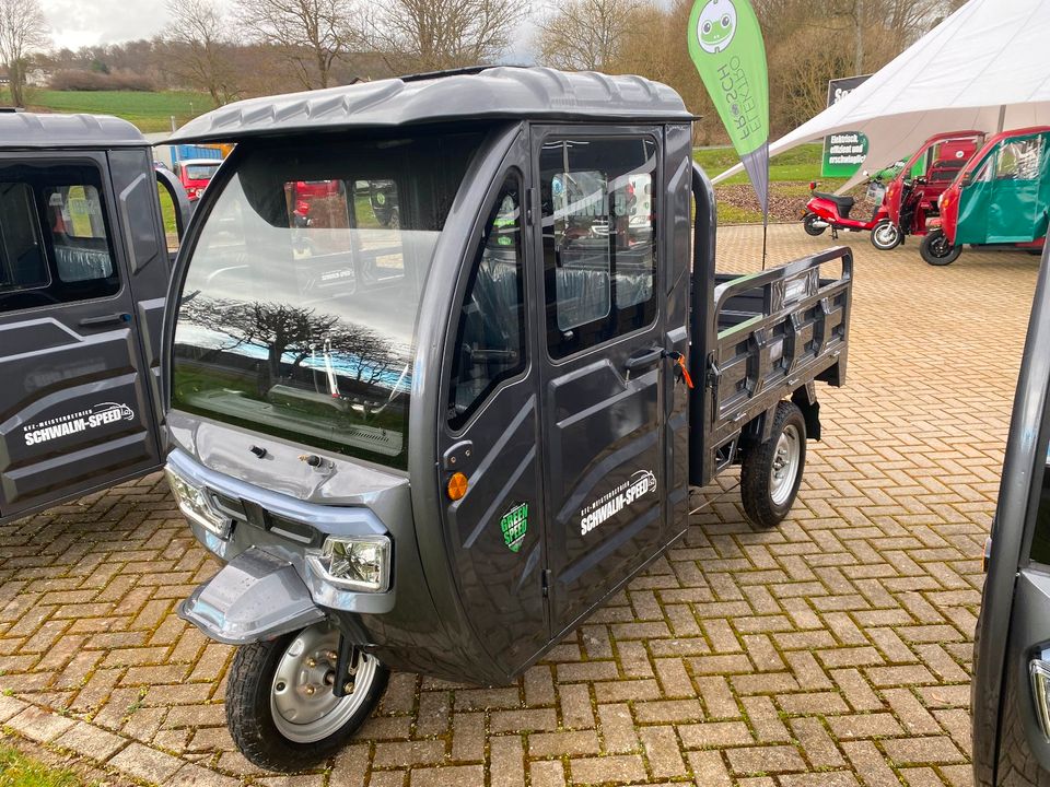 Elektro 3-Rad Cargo Premium Pritsche Kipper  3 RAD TUK TUK Lastenrad Rikscha Geco Trivelo Stormborn Futura BEST MEGA VOLTA Lastendreirad TUKTUK NEU AIXAM LEGIER MICROCAR PRO Cargorunner Runner in Neukirchen