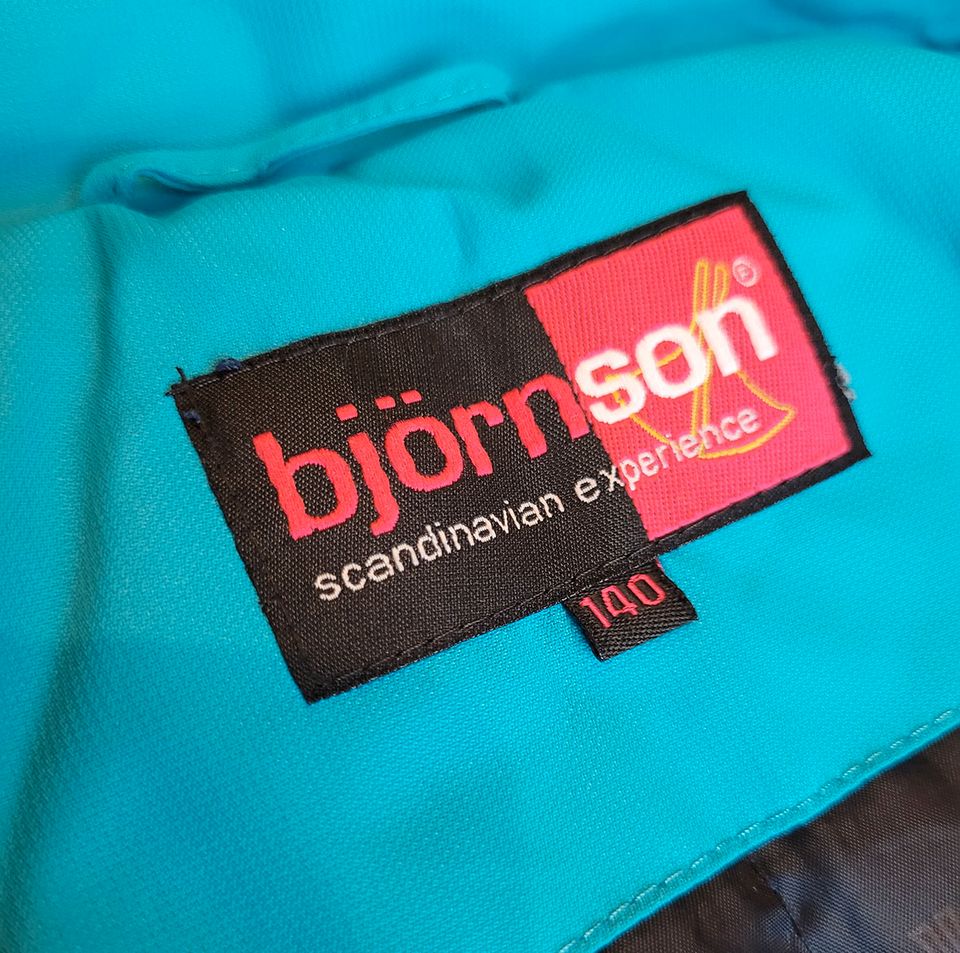 Björnson Winterjacke Übergangsjacke wattiert türkis blau 140 in Neunkirchen-Seelscheid