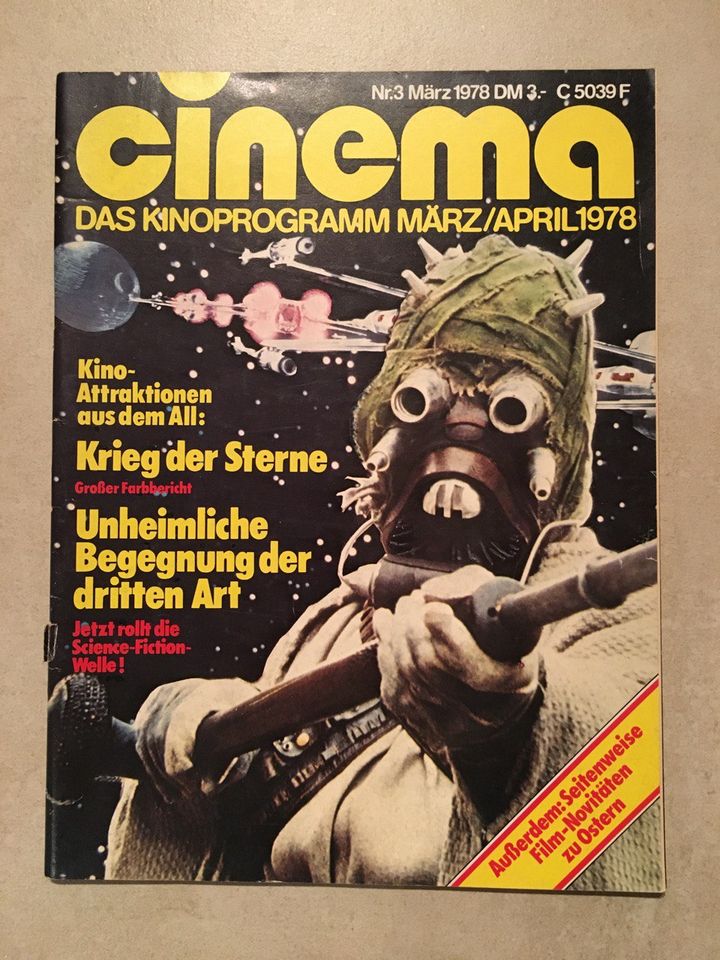 ❤️ CINEMA Nr. 02 03 04 - 08 (Jan 1977, 1978, Jan 1979) Star Wars in Pastetten