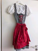 schwarz / rot Dirndl mit Bluse Gr.34 Baden-Württemberg - Schorndorf Vorschau