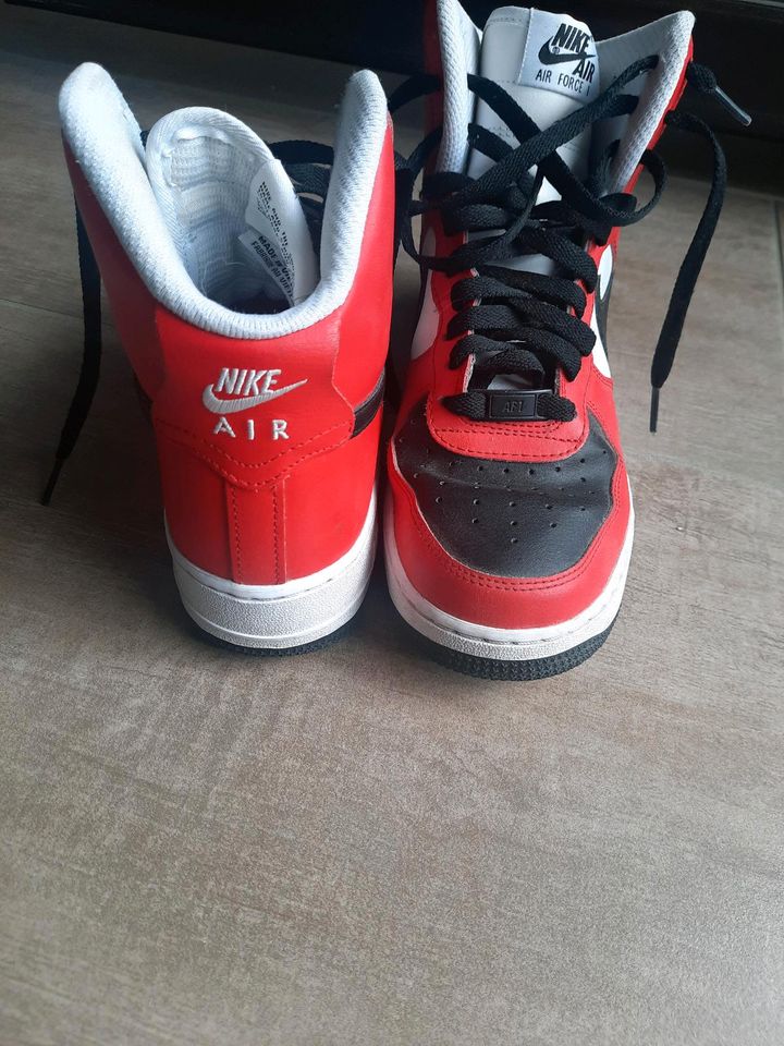 Nike Air force 1 high, rot weiß, Gr 7,5 in Dortmund