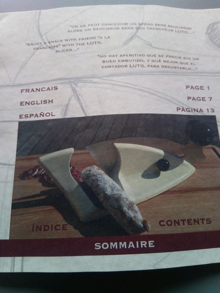 Luxus Wurstschneider "Trancheur" von Lutil aus Frankreich in Erpel
