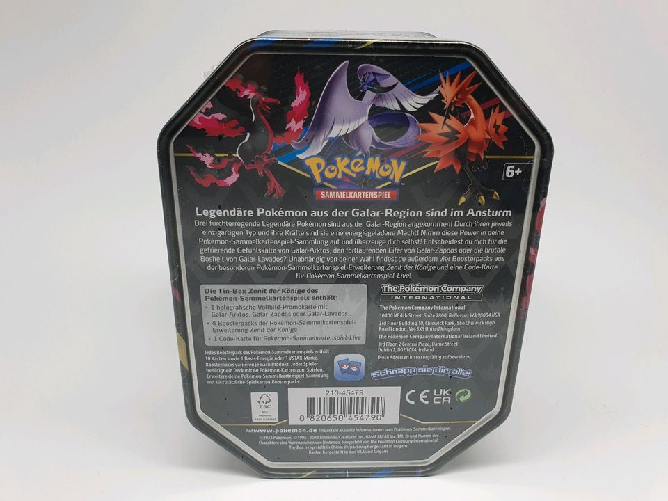 Pokemon Crown Zenith Tin EU Version EN Neu OVP in Türkenfeld