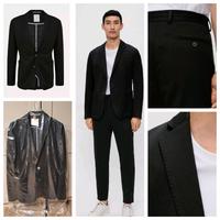Anzug S. Oliver Jogg Suit Schwarz Stretch-Jersey Größe 46 Sachsen - Strahwalde Vorschau