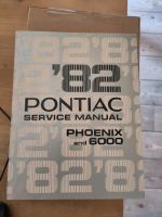 1982 Pontiac Phoenix and 6000 Service Manual Sachsen - Weißenberg Vorschau