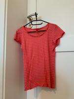 H&M T-Shirt mit Streifen in Koralle, Größe 36 Thüringen - Jena Vorschau
