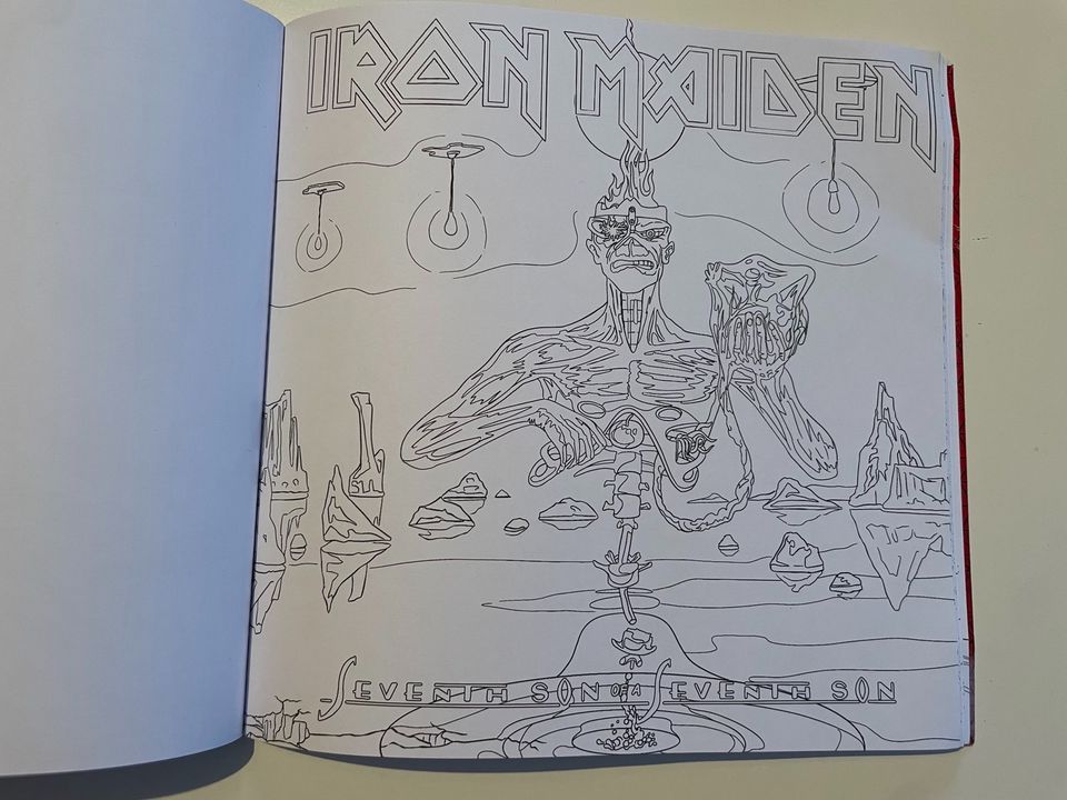 Iron Maiden offizielles Malbuch Rock‘ N‘ Roll Colouring in Mainz