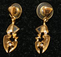 Modeschmuck Ohrringe/Ohrhänger lang, Vintage, goldfarben Nordrhein-Westfalen - Stolberg (Rhld) Vorschau