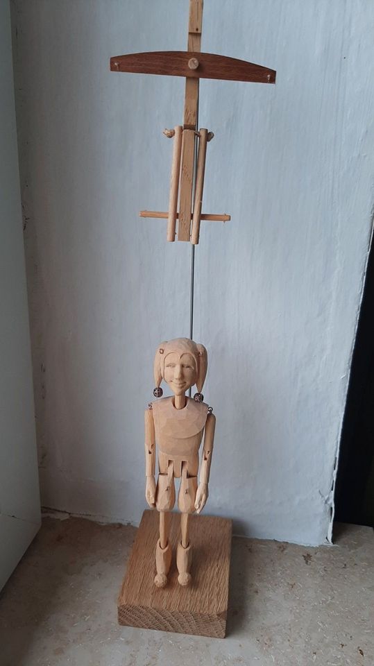 Marionette 12cm gross (Narr) Lindenholz geschnitzt in Waldenburg