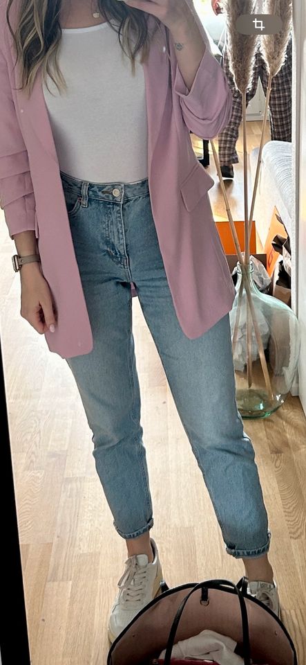 Topshop schmale Mom Jeans hellblau W28 L32 in Kaiserslautern