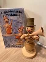 Schneemann Tubabläser Erzgebirgische Volkskunst Wagner Sachsen - Lichtenstein Vorschau