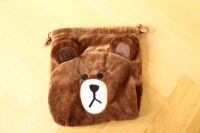 Line Friends kleine Tasche Bär Kulturbeutel Etui case flauschig Neuhausen-Nymphenburg - Neuhausen Vorschau