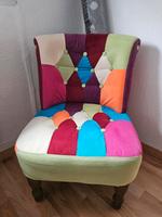 Zu verkaufen! Bunter Patchwork-Sessel von Kare Niedersachsen - Osterholz-Scharmbeck Vorschau