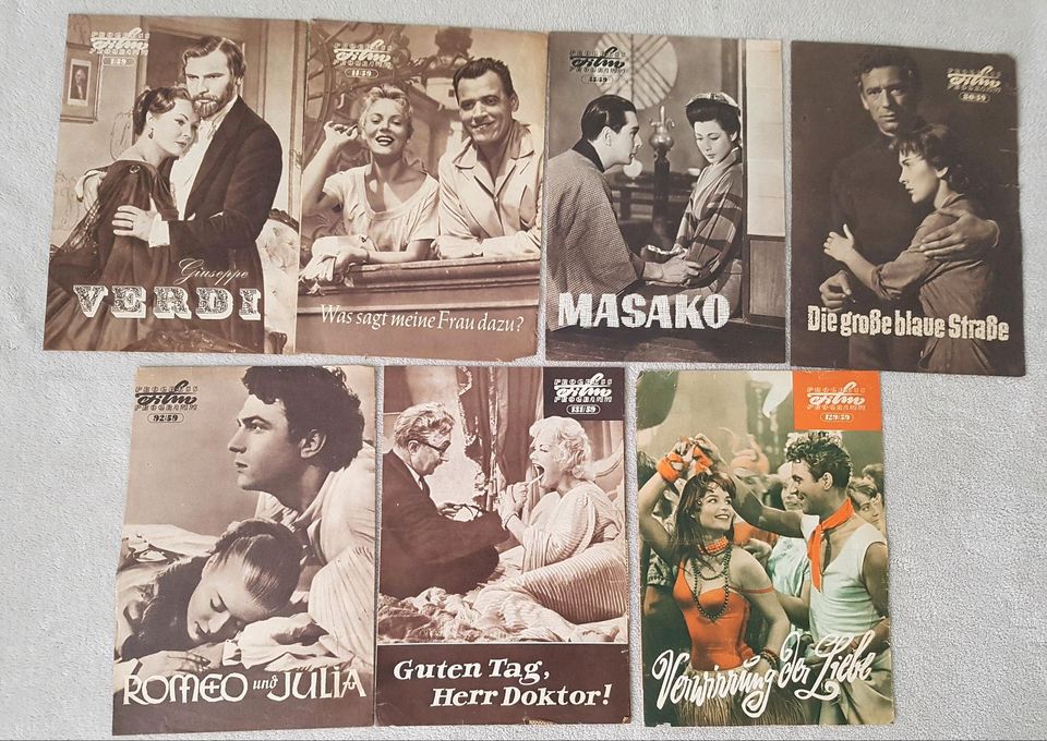 Filmplakate/Filmprogramme für Sammler abzugeben  1956 - 1967 in Burg (Spreewald)