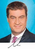 DR MARKUS SÖDER - MINISTERPRÄSIDENT BAYERN AUTOGRAMM Hamburg-Nord - Hamburg Barmbek Vorschau