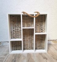 Setzkasten Dekoregal Shabby Rattan 39 x 40 x 8 cm Baden-Württemberg - Vaihingen an der Enz Vorschau