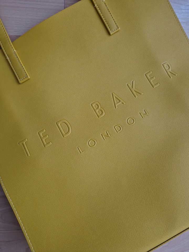 Ted Baker Handtasche, wie neu, gelb 34×34cm in Ettlingen