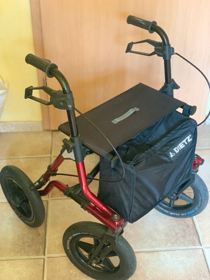 ROLLATOR DIETZ • TAiMA XC + mit großer Tasche + Luftreifen in Weimar