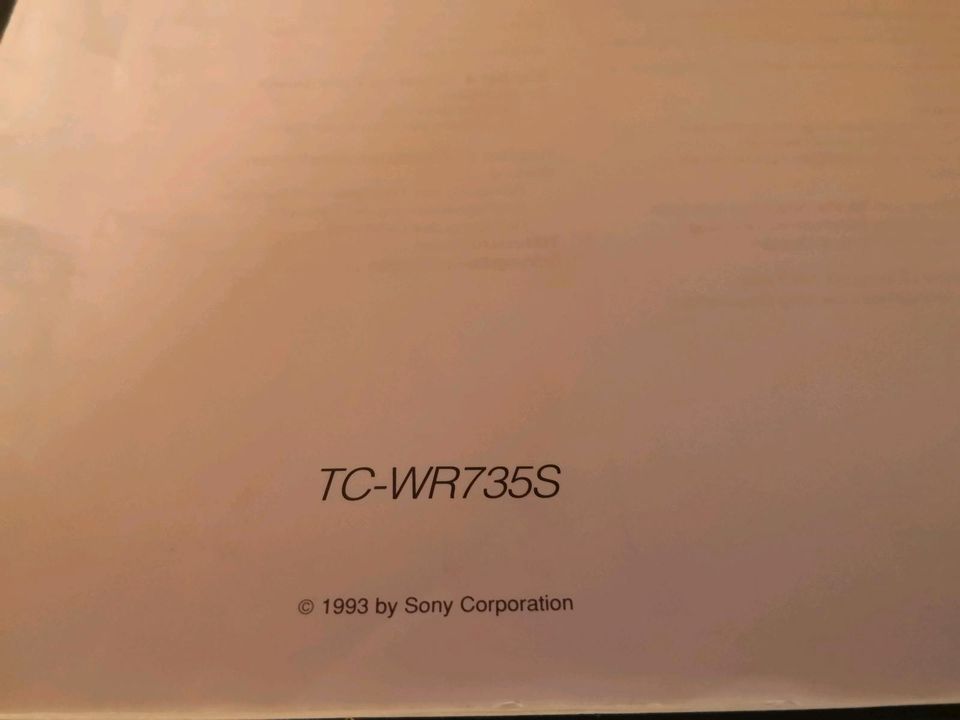 Doppelkassettendeck Sony TC-WR 735 S in Groß-Umstadt