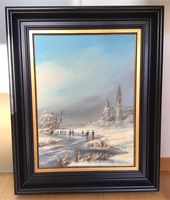 Gemälde einer Winterlandschaft von Erich Puls Düsseldorf - Lörick Vorschau