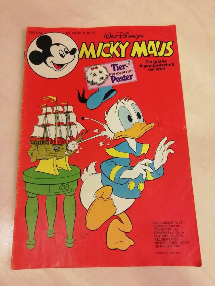 Speicherfund Micky Maus Comic Jahr 1978 9 Stück in Rödersheim-Gronau