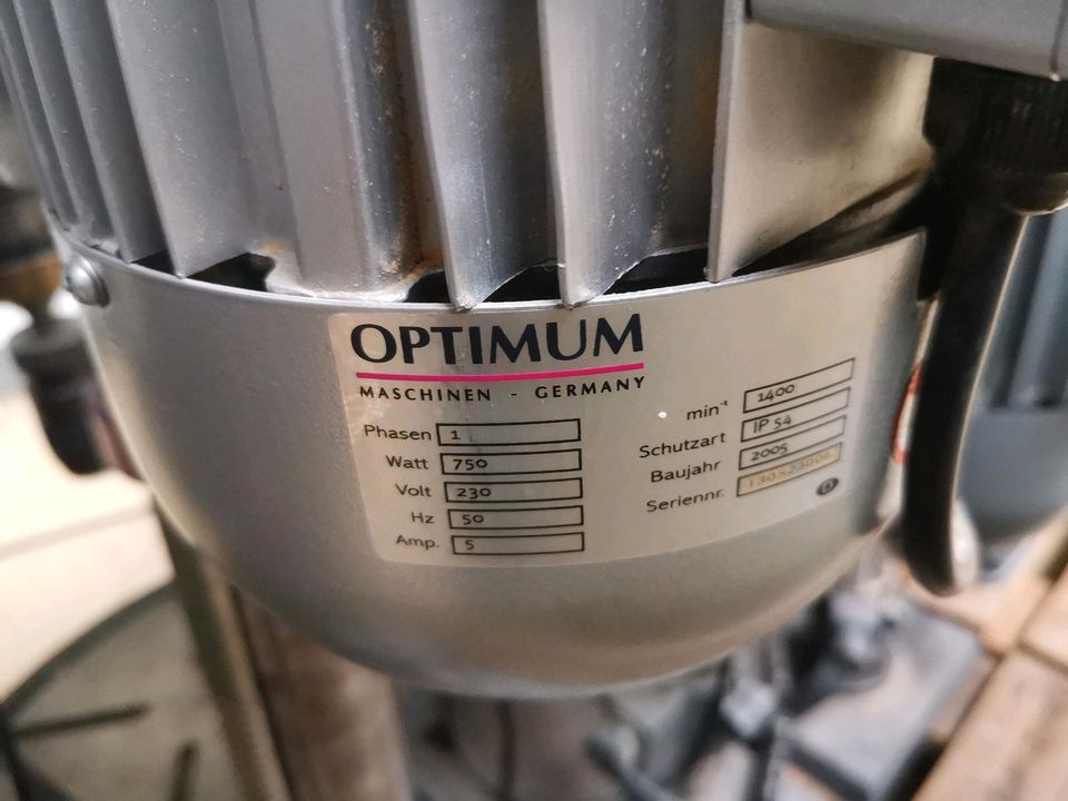 Ständerbohrmaschine Säulenbohrmaschine Tischbohrmaschine OPTIMUM OPTI B 17 23 Pro H - ab 400,-€ in Buch