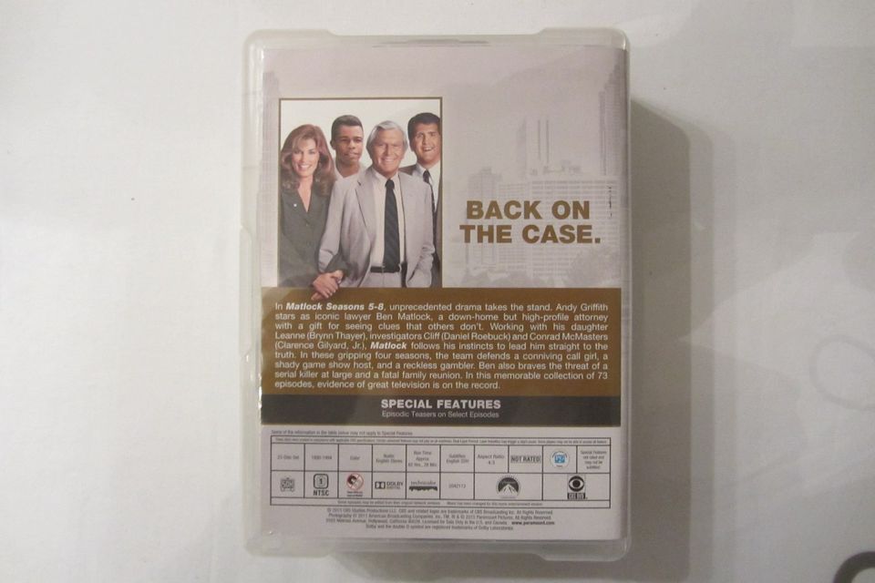 52 DVD`s - Matlock - Anwalt-TV-Serie - English Version in Buchloe