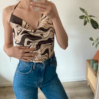Satin top Marmor Asos 70‘s 80‘s vintage Seide Glanz Muster Sommer Hamburg-Mitte - HafenCity Vorschau