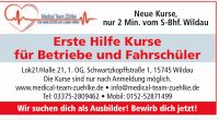 Erste Hilfe Kurse f. Fahrschüler und Betriebe Brandenburg - Teupitz-Tornow Vorschau