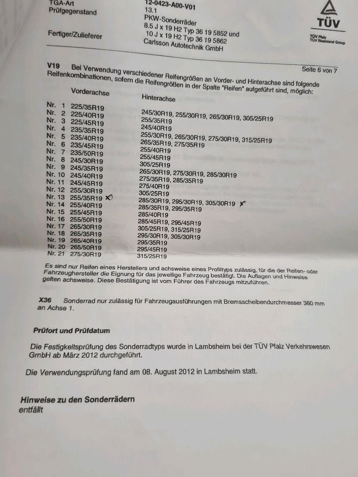 19 zoll Mercedes CLS 218, CLS 219(AMG), R231, R230(AMG) in Lüdenscheid