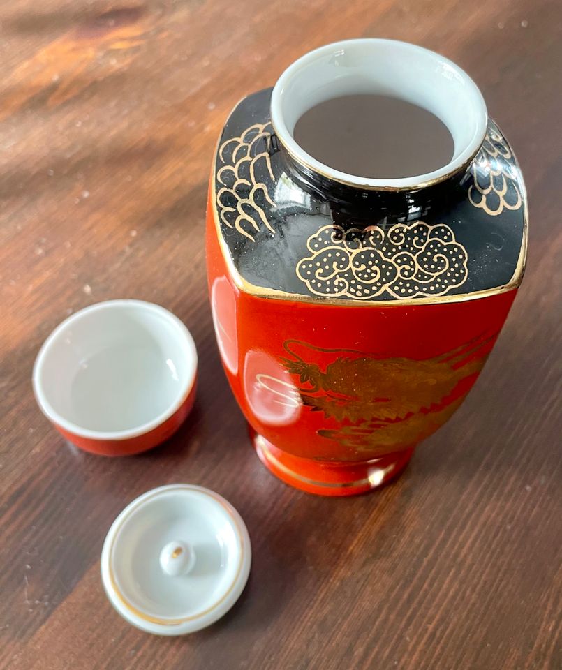 Lithophan-Teeservice - Japanisches Tee Set in Nierstein