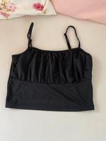 Crop Top Seideneffekt Gr. S schwarz Baden-Württemberg - Wertheim Vorschau