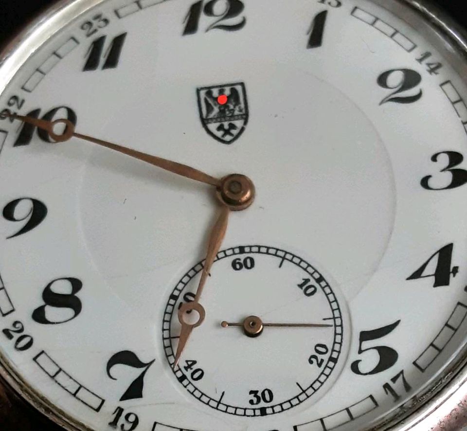 Alte Taschenuhr / Saargruben AG Uhr-Silber 900-er-Funktioniert in Frankfurt am Main