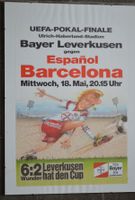 Bayer 04 Plakat UEFA-Cup FInale gegen Barcelona im Glasrahmen Nordrhein-Westfalen - Wermelskirchen Vorschau