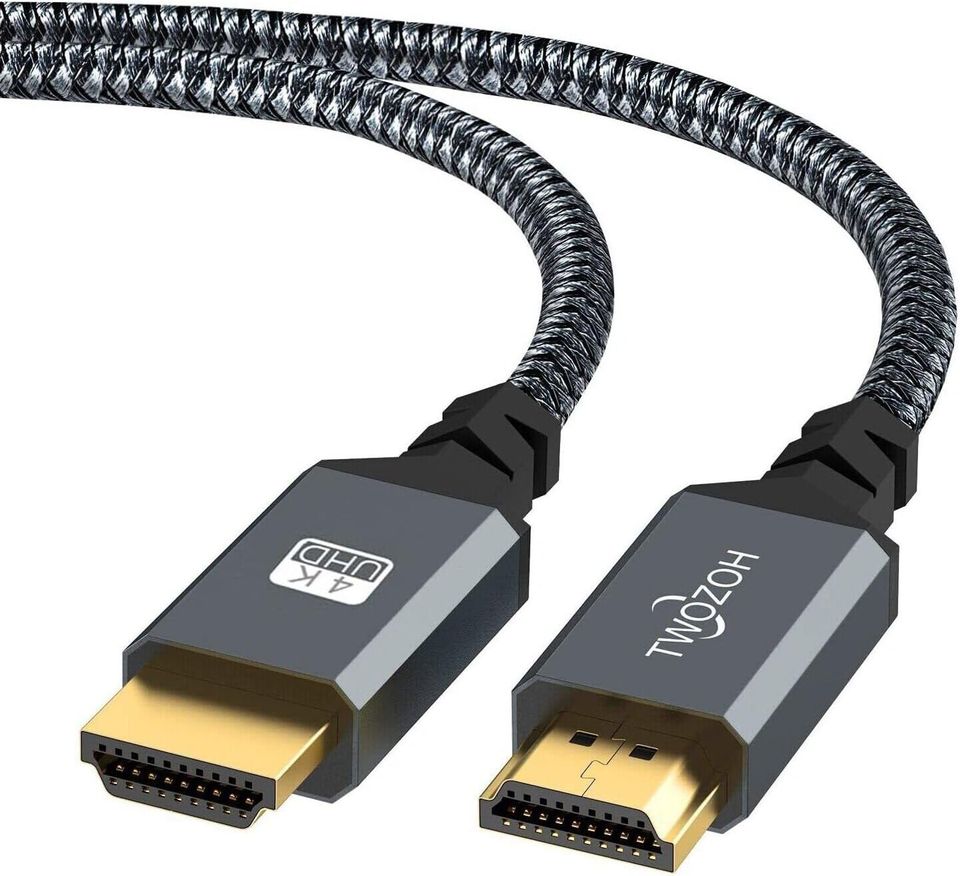 Twozoh 4K HDMI Kabel 5M, High Speed 60HZ 18Gbps geflochtenes HDMI in Kempen