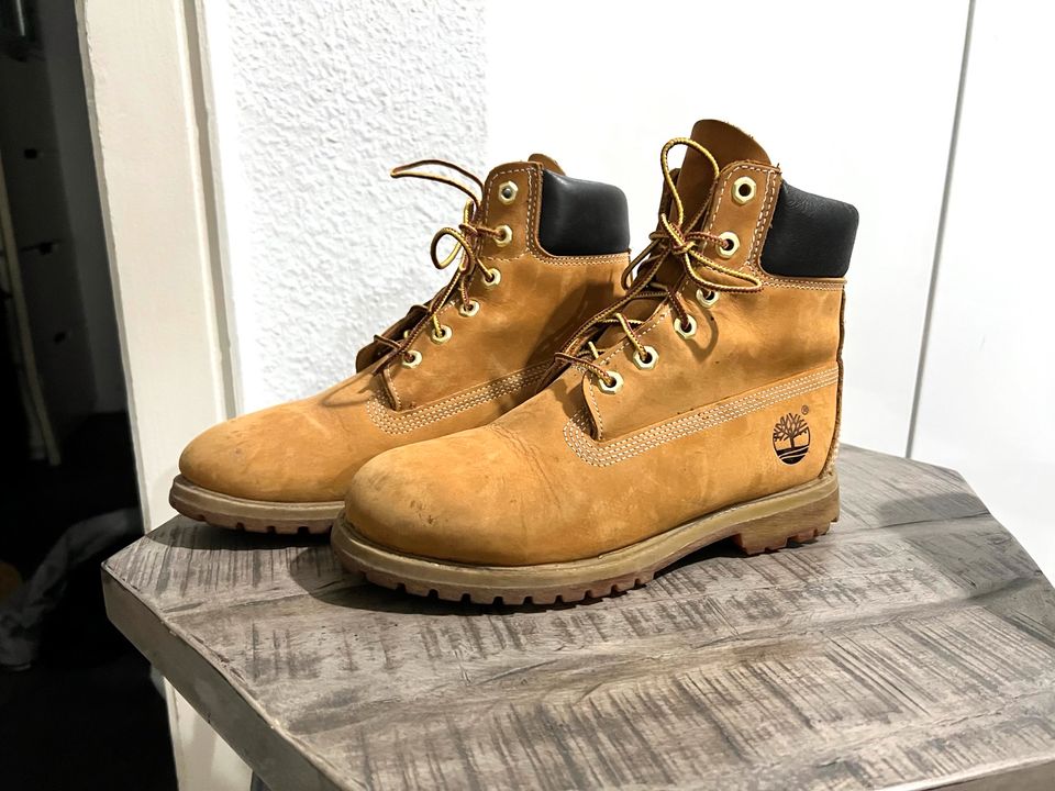 Timberland Lederboot Schnürstiefel 38 Stiefel Boots Lederstiefel in Berlin