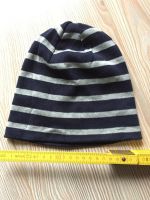 H&M Mütze 134 140 Wende dunkelblau grau gestreift 46 Beanie 50%B Bad Doberan - Landkreis - Sanitz Vorschau